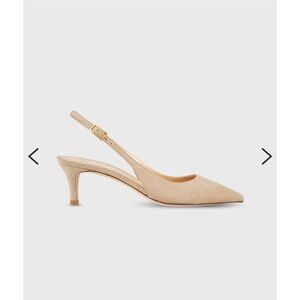 Ann Mashburn Classic Kitten Heel Pump in Pebble Suede EU Size 39 / US 8.5 VGUC